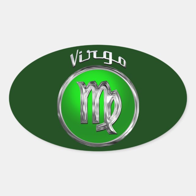Virgo Oval Sticker (Front)