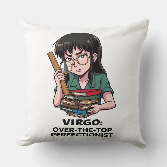 Virgo Perfectionist Anime  Throw Pillow (Front)