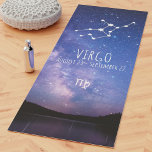 Virgo | Personalized Zodiac Astrology Yoga Mat<br><div class="desc">Our Virgo birth sign yoga mat is the perfect gift for anyone who is inspired by astrology and new age mystic home decor. With a beautiful dark starry sky backdrop the constellation of Virgo sits above the text and zodiac symbol. Ideal for meditation, yoga sessions and gym workouts! The horoscope...</div>