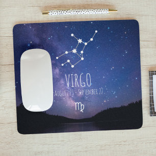 Virgo  Personalized Zodiac Constellation Mouse Pad