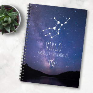 Virgo   Personalized Zodiac Constellation Notebook