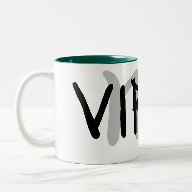 Virgo Primal Text Mug (Left)