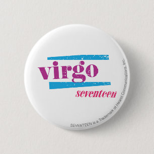 Virgo Purple 2 Inch Round Button