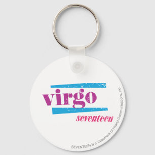 Virgo Purple Keychain