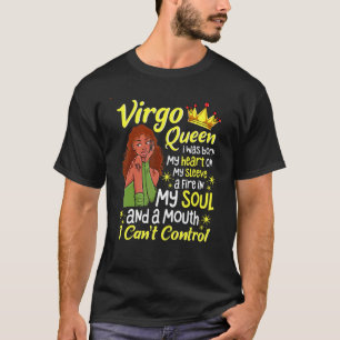 Virgo Queen I Am Stronger Birthday For Black Women T-Shirt
