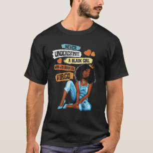 Virgo Queen I Am Stronger Birthday Gift For Black T-Shirt