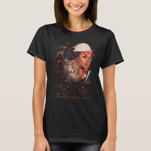 Virgo Queen Sweet As Candy Birthday  For Black Wom T-Shirt