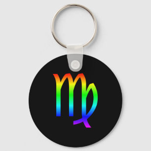 Virgo Rainbow Keychain