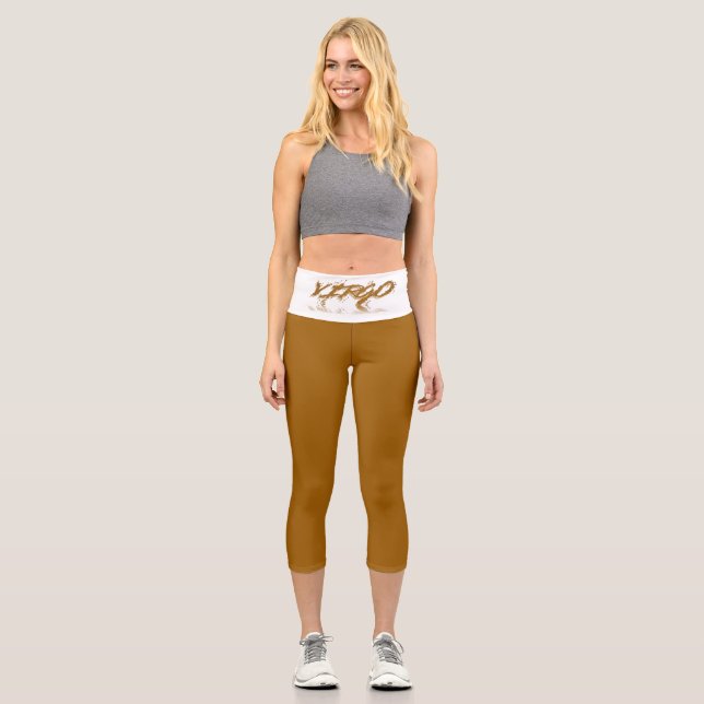 Virgo Reflection Capri Leggings (Front)