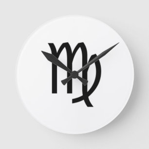 Virgo Round Clock