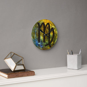 Virgo Round Clock