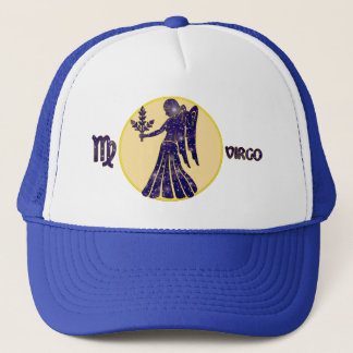 Virgo Sapphire Designer Modern Trucker Hat