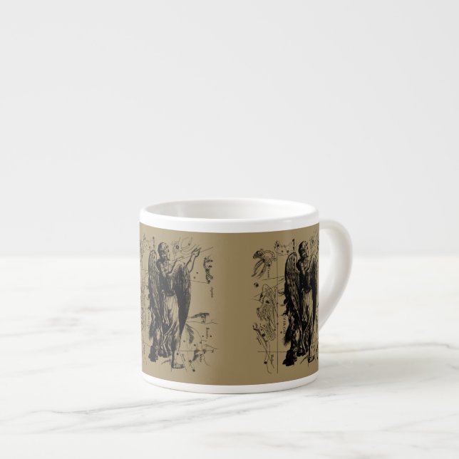 Virgo Sign Constellation Hevelius 1690 Espresso Cup (Front Right)