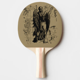 Virgo Sign Constellation Hevelius 1690 Ping Pong Paddle