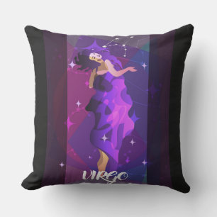 Virgo Sign Throw Pillow