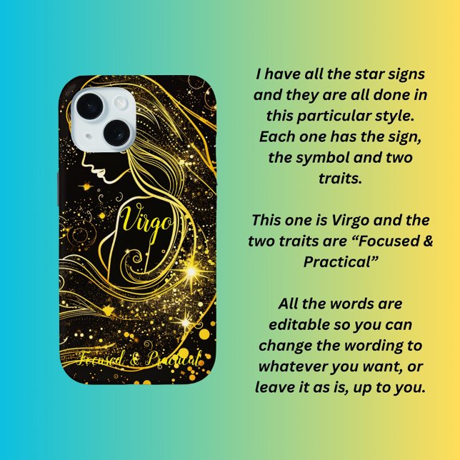 Virgo star sign  Case-Mate iPhone case (Creator Uploaded)