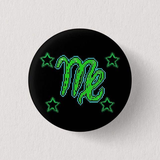 VIRGO Stars 1 Inch Round Button (Front)