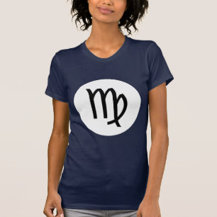 Virgo Symbol - Dark Tee - Customized