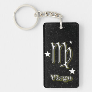 Virgo symbol keychain