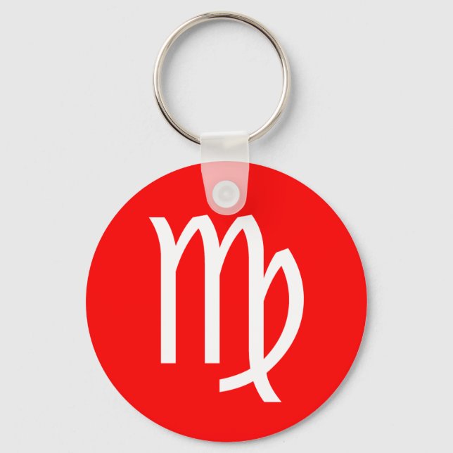 Virgo Symbol Keychain (Front)