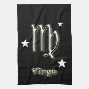 Virgo symbol kitchen towel