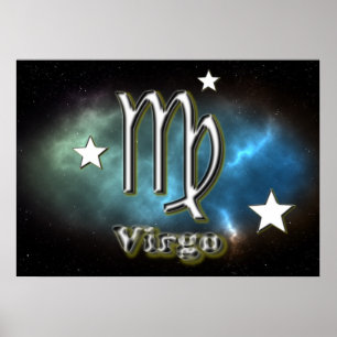 Virgo symbol poster