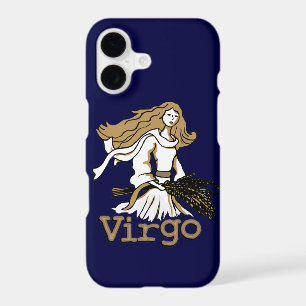 Virgo The Maiden zodiac blue golden