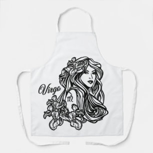 Virgo The Virgin Zodiac Glass Apron