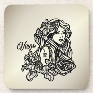 Virgo The Virgin Zodiac Golden Coaster