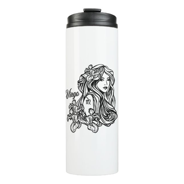 Virgo The Virgin Zodiac Thermal Tumbler (Front)