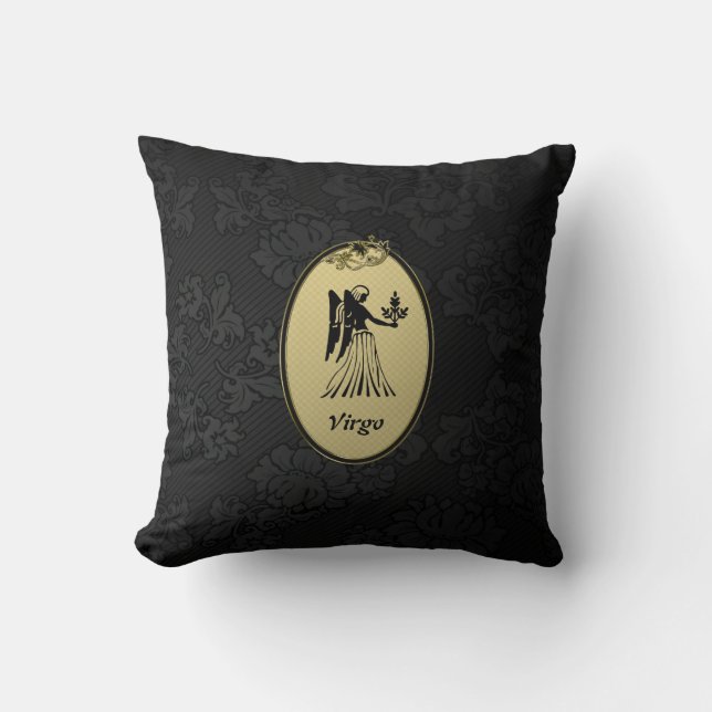 Virgo Throw Pillow (Front)