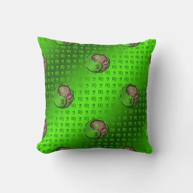 Virgo Throw Pillow (Front)
