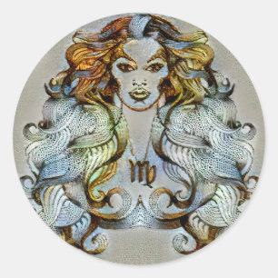 Virgo Venice Classic Round Sticker