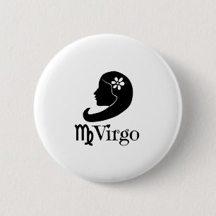 Virgo - virgins 2 inch round button