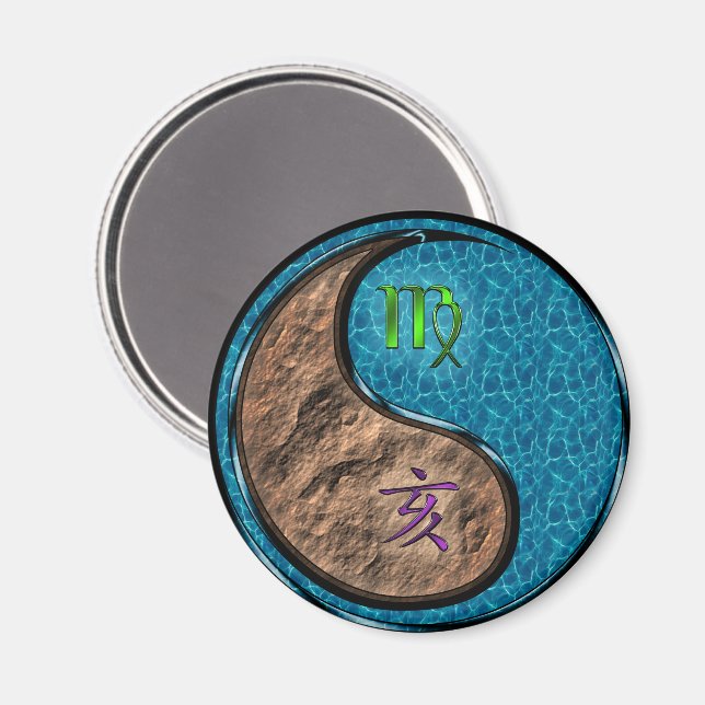 Virgo & Water Boar Magnet (Front/Back)