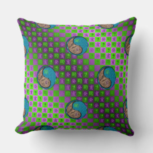Virgo & Water Boar Throw Pillow