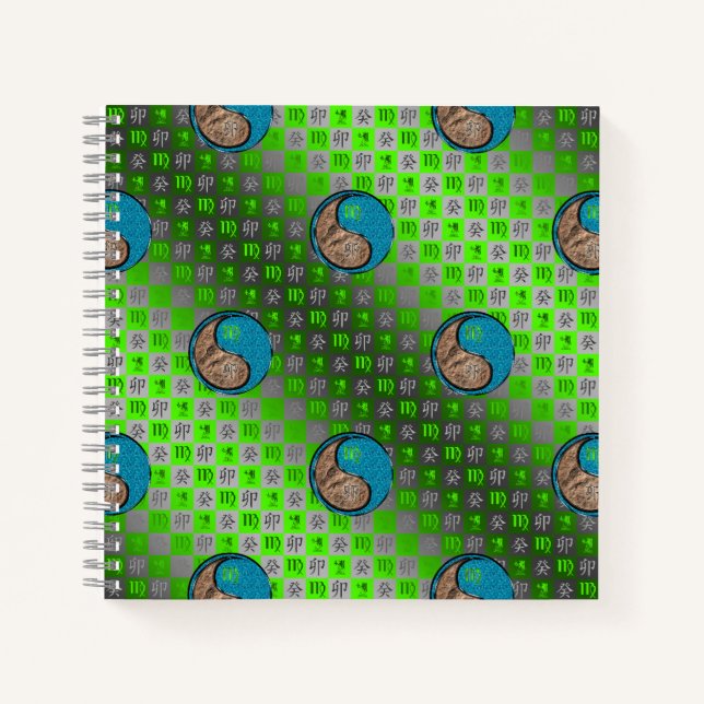 Virgo & Water Rabbit Notebook (Front)