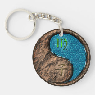 Virgo & Water Rat Keychain