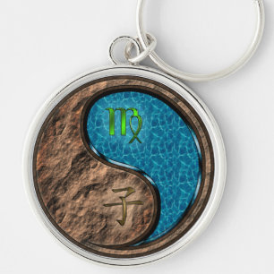 Virgo & Water Rat Keychain
