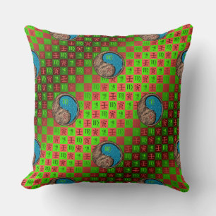 Virgo & Water Tiger Throw Pillow