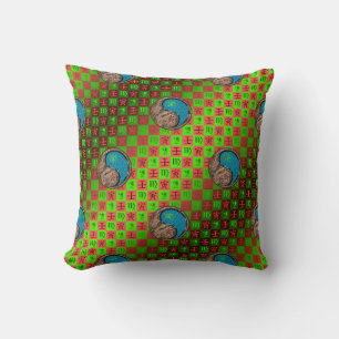 Virgo & Water Tiger Throw Pillow