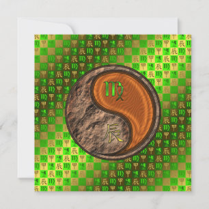 Virgo & Wood Dragon Card