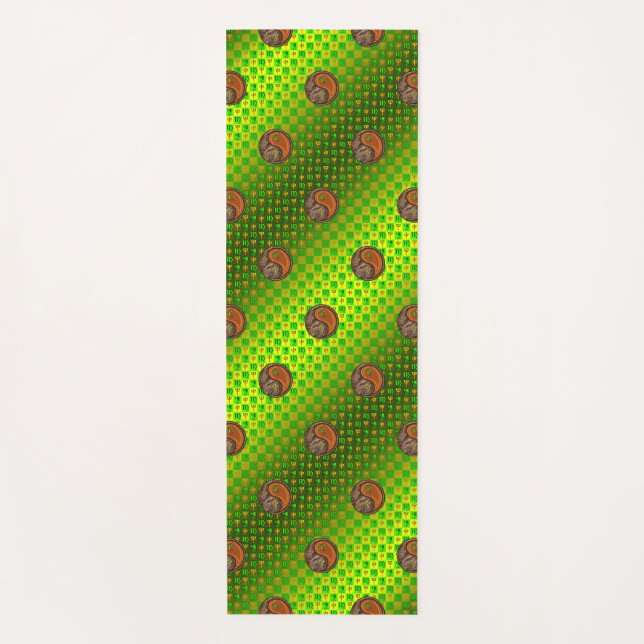 Virgo & Wood Monkey Yoga Mat (Front)