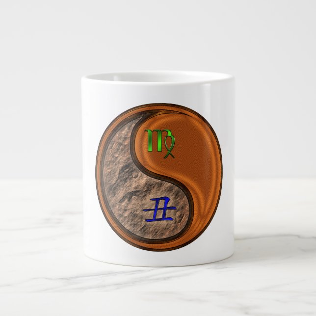 Virgo & Wood Ox Large Coffee Mug (Front)