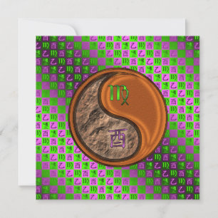 Virgo & Wood Rooster Card