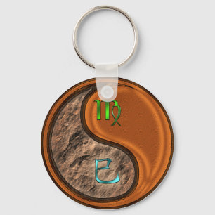 Virgo & Wood Snake Keychain