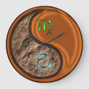 Virgo & Wood Snake Large Clock