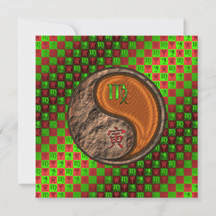 Virgo & Wood Tiger Card