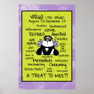 Virgo wordcloud poster