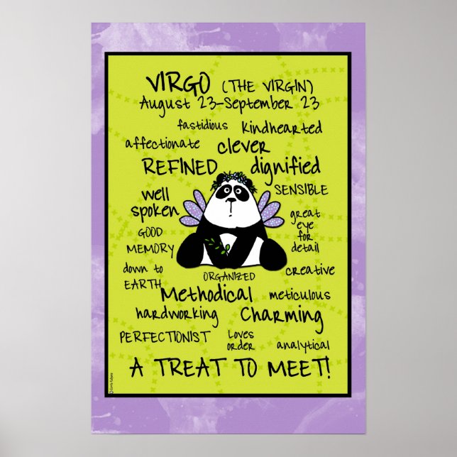 Virgo wordcloud poster (Front)